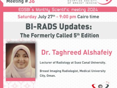 36- Dr Taghreed Alshafeiy – BI-RADS Updates: The Formerly Called 5th Edition – 2024